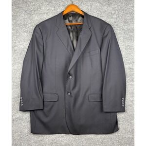 Loro Piana 100% Wool Joseph Abboud Navy Blazer Sport Coat US 52R Made USA